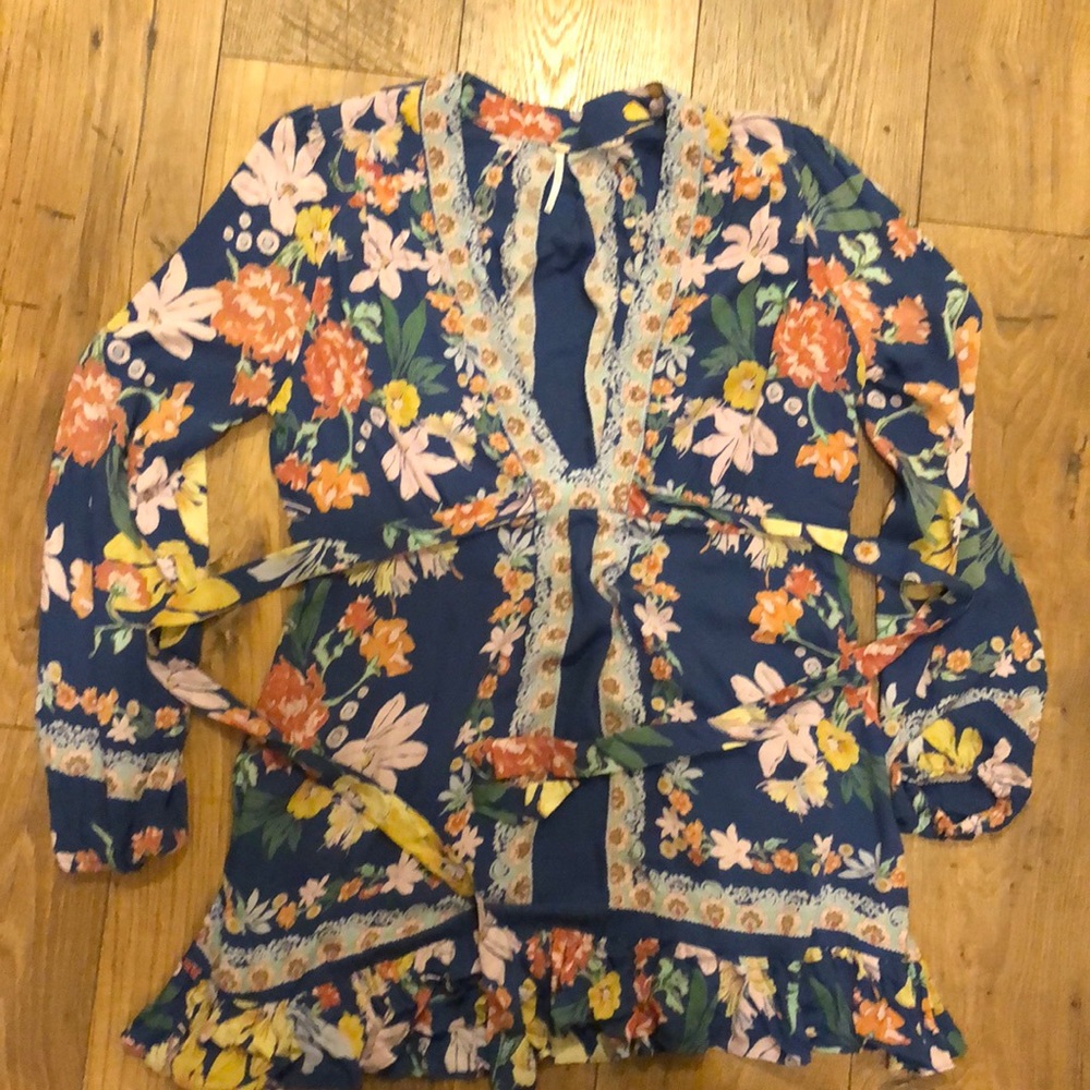 Free People Small Floral Tunic